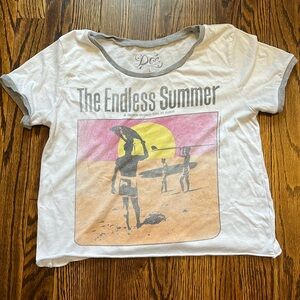 The Endless Summer A Bruce Brown film t-shirt juniors L can fit adult S-M